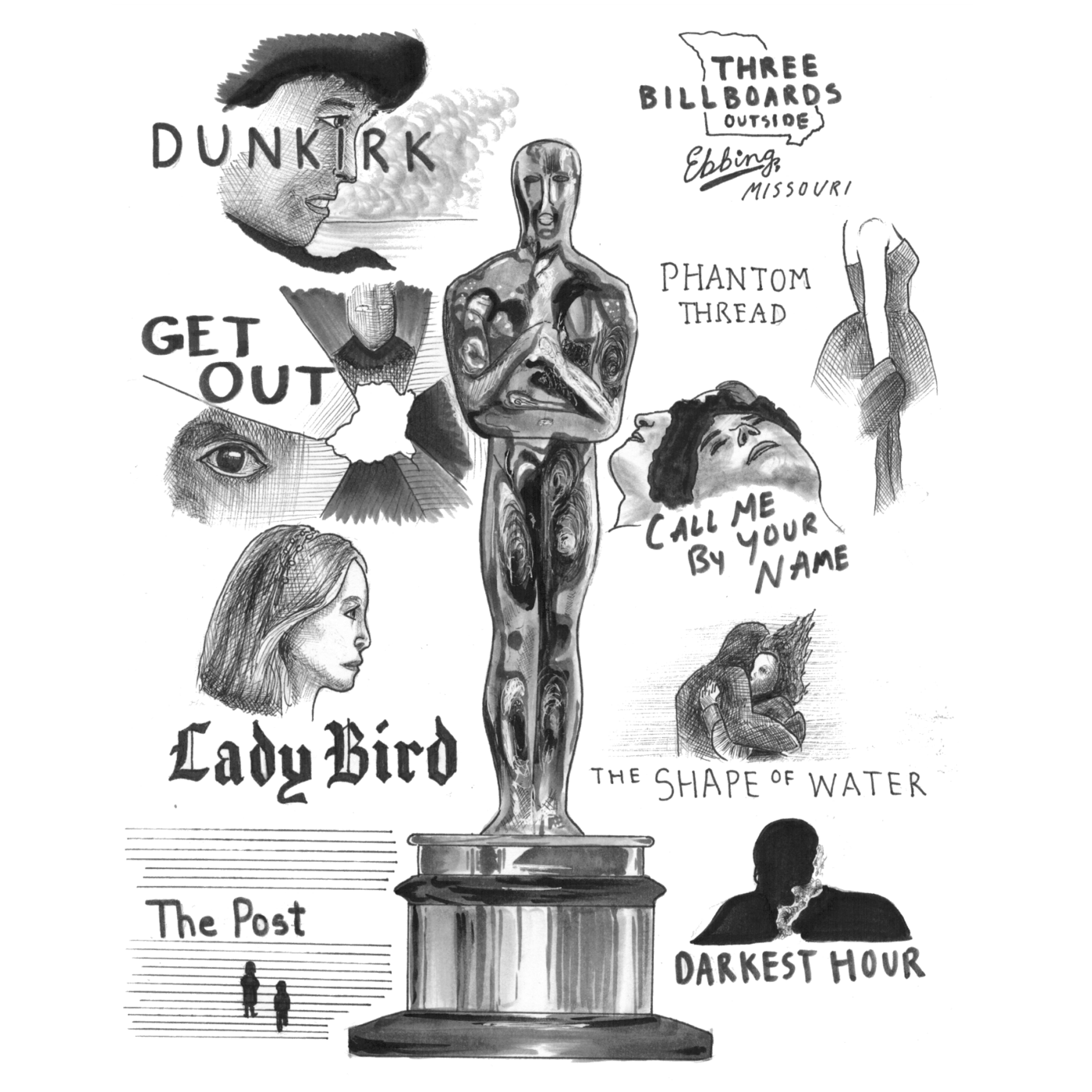 Graphic by John Liang via The Tower (https://thetowerphs.com/2018/02/arts-and-entertainment/the-oscars-2018-who-will-take-the-win/)